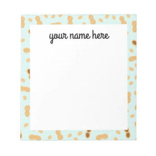 Personalised Peanut Notepad