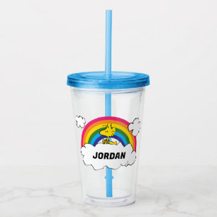 Personalised Peanuts Woodstock Add Your Name Acrylic Tumbler