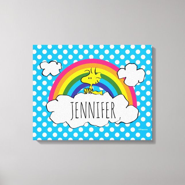 Personalised Peanuts Woodstock | Add Your Name Canvas Print (Front)
