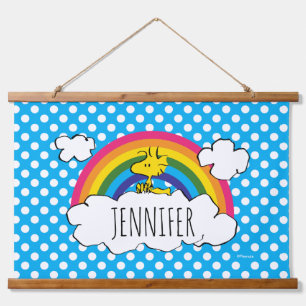 Personalised Peanuts Woodstock   Add Your Name Hanging Tapestry
