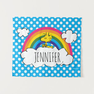 Personalised Peanuts Woodstock   Add Your Name Tapestry