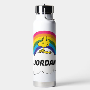 Personalised Peanuts Woodstock   Add Your Name Water Bottle