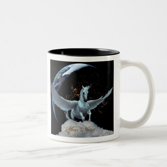 Personalised Pegasus and Planets Coffee Mug (Right)