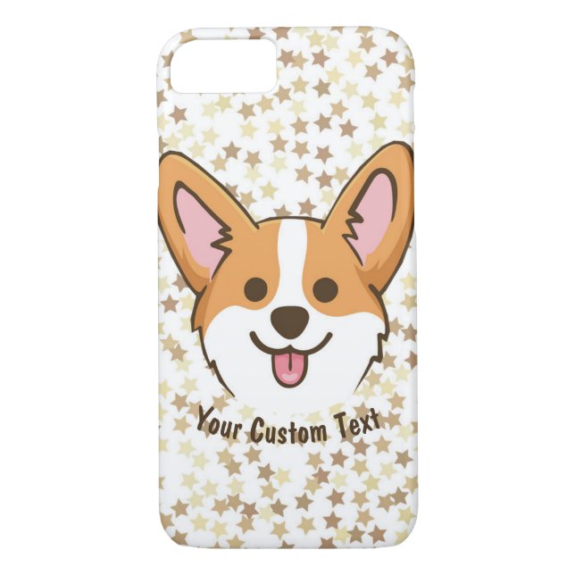 Personalised Pembroke Welsh Corgi Puppy Dog Stars Case-Mate iPhone Case (Back)