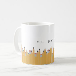 Personalised Pencils Coffee Mug