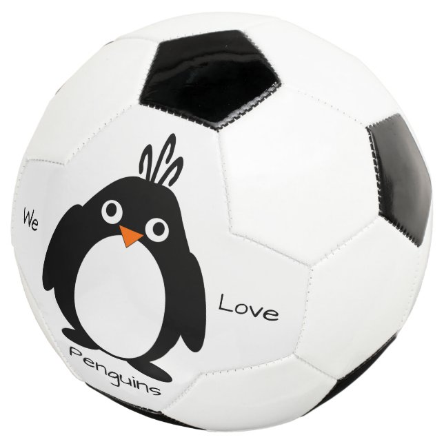 Personalised Penguin Design Football (Three Quarter)
