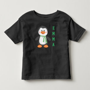 Personalised Penguin Hoodie Toddler T-Shirt