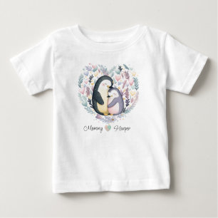 Personalised Penguin Love Baby T-shirt