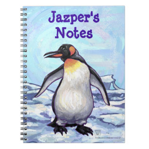 Personalised Penguin Notebook