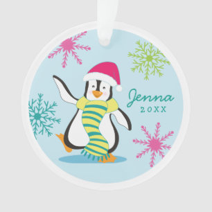 Personalised Penguin Photo Ornament