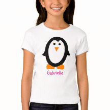 Personalised Penguin Shirt for Girls