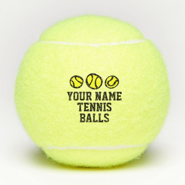 Personalised Penn tennis balls in can (Front)