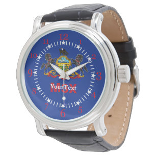 Personalised Pennsylvania State Flag Design Watch