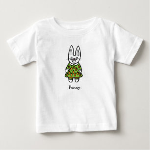 Personalised Penny the Rabbit Baby T-Shirt