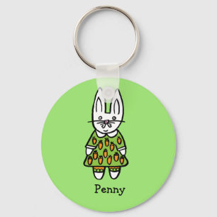 Personalised Penny the Rabbit Key Ring