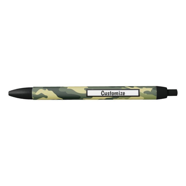Personalised Pens - Camouflage Green (Front)