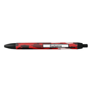 Personalised Pens - Camouflage Red