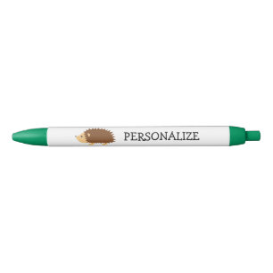 Personalised pens for kids with hedgehog design