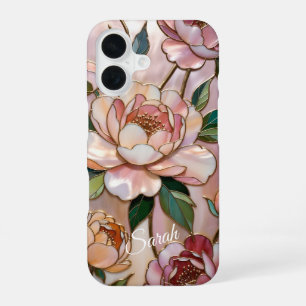 Personalised Peony Floral Phone Case Elegant