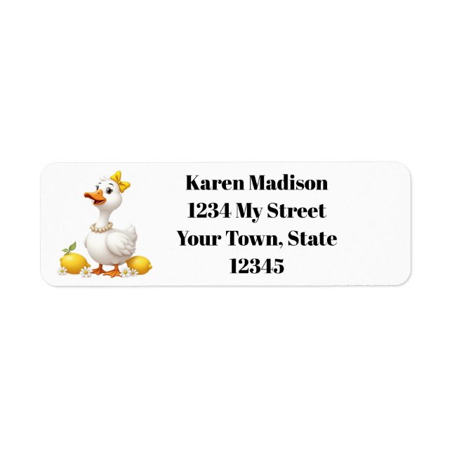 Personalised Peppy Goose (Front)