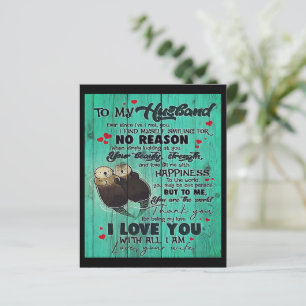 Personalised perfect gift, to my husband letter