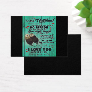 Personalised perfect gift, to my husband letter