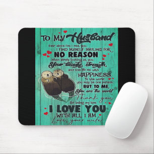 Personalised perfect gift, to my husband letter mouse mat