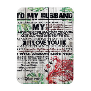 Personalised perfect letter To my husband letter Magnet