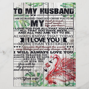Personalised perfect letter   To my husband letter Menu