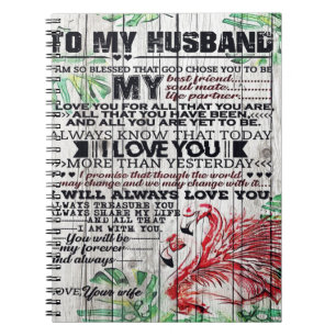 Personalised perfect letter   To my husband letter Notebook