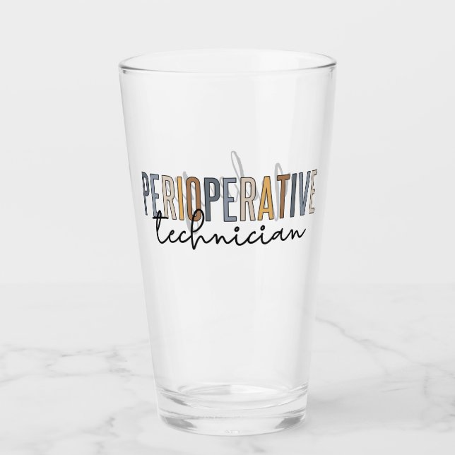 Personalised Perioperative Technician Glass (Front)