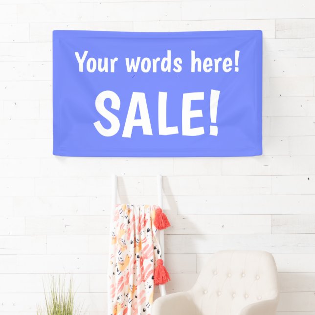 Personalised Periwinkle Sale Banner (Insitu)