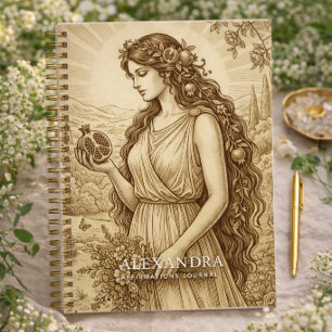 Personalised Persephone Affirmations Journal