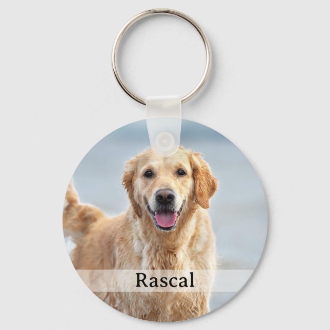 Personalised Pet 2 Photo Keepsake Pet Lover  Key Ring (Front)