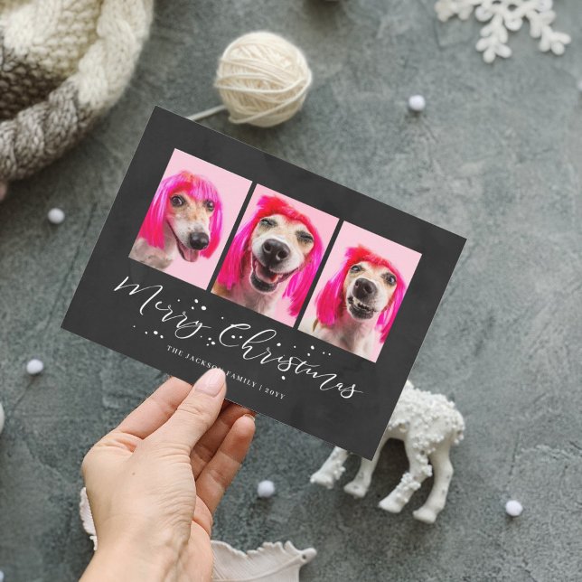 Personalised Pet 3 Photo Christmas Holiday (Creator Uploaded)