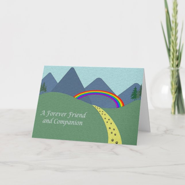 Personalised Pet Bereavement Sympathy Card (Front)
