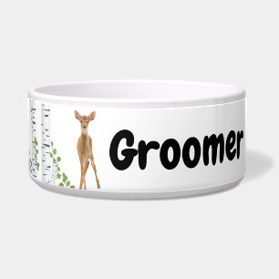 Personalised Pet Bowls Deer Doe Buck Forest Woodla