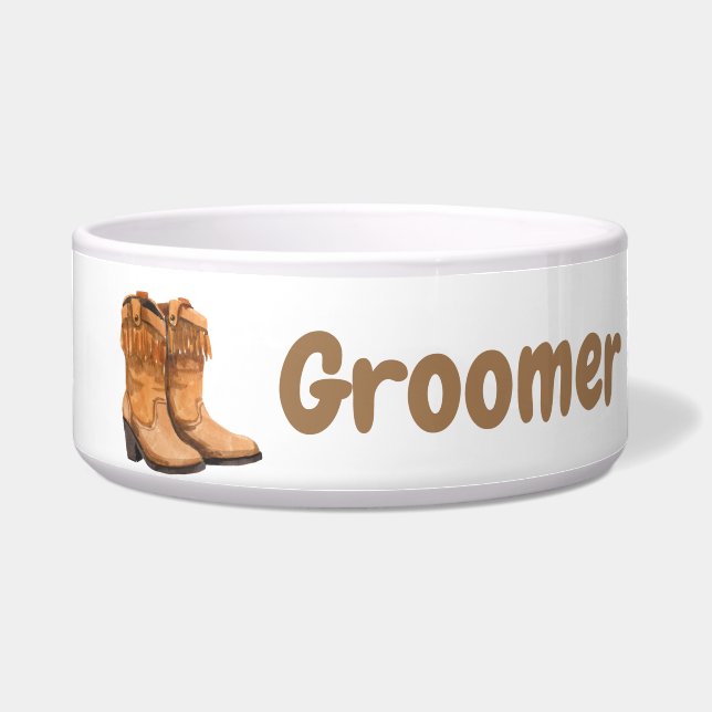 Personalised Pet Bowls Summer Country Wedding Rust (Front)