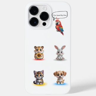Personalised Pet Case  Add Funny Text  Cute Animal