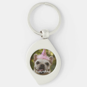Personalised pet dog birthday  Key Ring