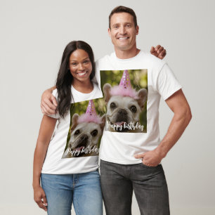  Personalised pet dog birthday  T-Shirt