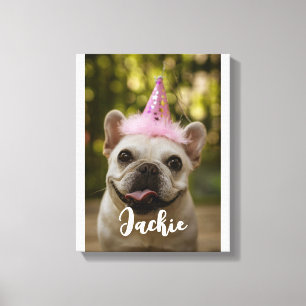 Personalised pet dog Canvas Print