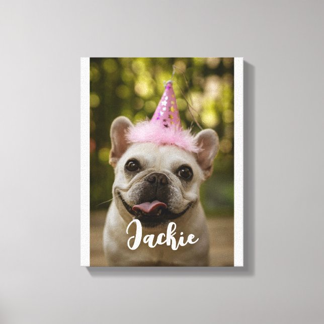  Personalised pet dog Canvas Print (Front)