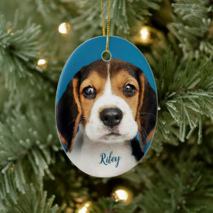 Personalised Pet, Dog Ceramic Tree Decoration