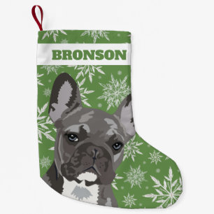Personalised Pet Dog   French Bulldog Gift Small Christmas Stocking