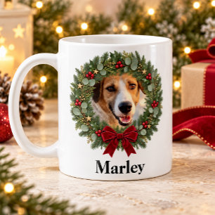 Personalised Pet Dog or Cat Photo Christmas Coffee Mug