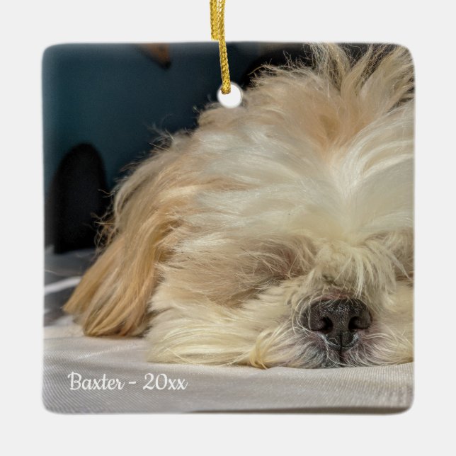 Personalised Pet Dog Puppy Ornament (Front)