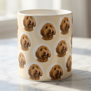 Personalised Pet Face Pattern Custom Dog Photo Coffee Mug