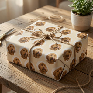 Personalised Pet Face Wrapping Paper   Custom Dog 