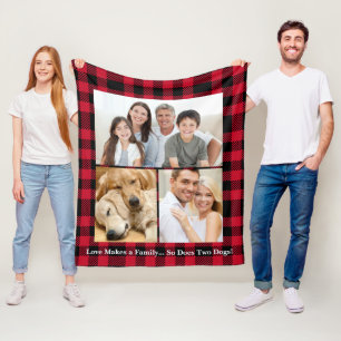 Personalised Pet Family Fleece Blanket
